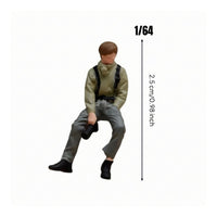 Photo-Taking Resin Figure Realistic Pose 1:64 Scale Display Figurine