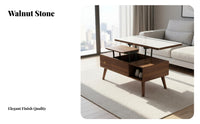 transformable elevateTop Coffee Table Height-Adjustable transformable elevateTop Table Built-in Storage Movable with casters