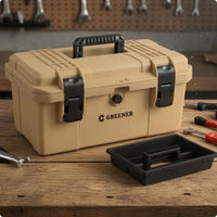 Double-Layer Tool Box Reinforced Hard Plastic Tool Top-Carry Handle Handle