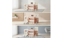 Care Facility toySet with Accessories Wooden Pretend Play Physician Kit with Trolley Realistic Doctor Play Set