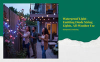 Solar color-changing patio lights