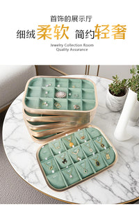 铝合金首饰盘看货盘项链戒指耳钉手链吊坠挑选盘珠宝收纳展示托盘