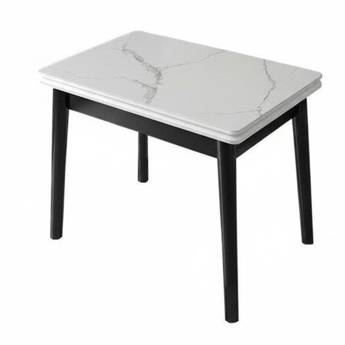 Folding Dining Table with Storage Extendable Design Space-Saving Solution Multi-Functional Multifunctional for Students, Kitchen