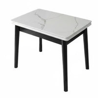 Folding Dining Table with Storage Extendable Design Space-Saving Solution Multi-Functional Multifunctional for Students, Kitchen