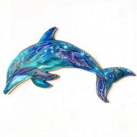 Metal Wall Art Coastal Metal Wall Hanging Flat for Living Room, Garden