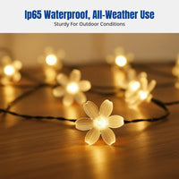 Solar Flower Waterproof LED Lights for Garden, Patio, Balcony, Tree Hanging, Ambience Decor