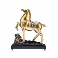 Colorful Horse Statue Resin Horse Statue Easy to Clean for Shelf Display
