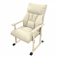 Highspine Recliner with Footrest Reclining Function Ergonomic Lounger with Footrest Adjustable Height Easy Assembly for Studying