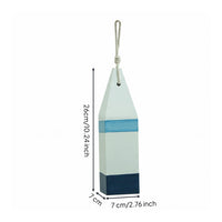 Nautical Buoy Ornament Rope Loop Wooden Buoy Ornament Painted for Display