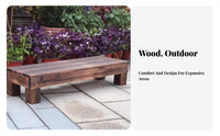 Slatted Wood Riser Bench adaptable Plant Stand Space-Saving for Gift Givers