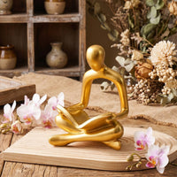 Reading Figurine Lustrous Finish Book Holder Statue Easy to Clean for Party
