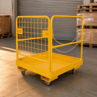 Forklift Cage Wire-Mesh Forklift Personnel Workstation Locking Pin Industrial Gear for Warehouse