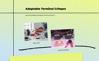 High-carbon steel terminal crimper