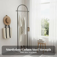 Floor-Standing Coat Tree Space-Saving Garment Rack Sturdy Construction