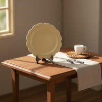 Miniature Dinner Plate Fine Craftsmanship Vintage Design Doll Plate Realistic Detailed boarder Mini Tray for Diorama