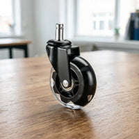 Double Wheel Casters Double Bearing Rubber Caster Wheels Floor Safe for Sofa