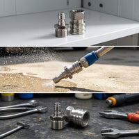 Water Outlet Adapter with Quick Coupling Stainless Steel M22 Hose Connector Quick Connect Adapter Corrosion-Resistant