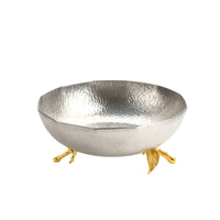 Decorative Metal Bowl with Stand Contemporary Luxury Stainless Steel Bowl Versatile for Home Stylists, Entryway Console, Living Room Decor