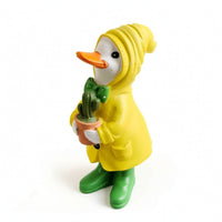 Garden Duck Statue Whimsical Yard Decoration Resin for Balcony