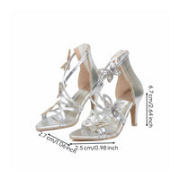 1/3 BJD Doll Shoes Strappy Butterfly Heel Shoes Easy to Wear