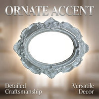Photo Frame with Ornate Baroque Design for Home Decor, Elegant Picture in Resin Material for Family