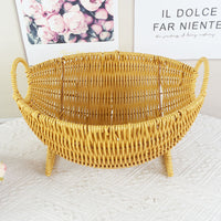 Handwoven Rattan Storage Basket for Home and Hotel