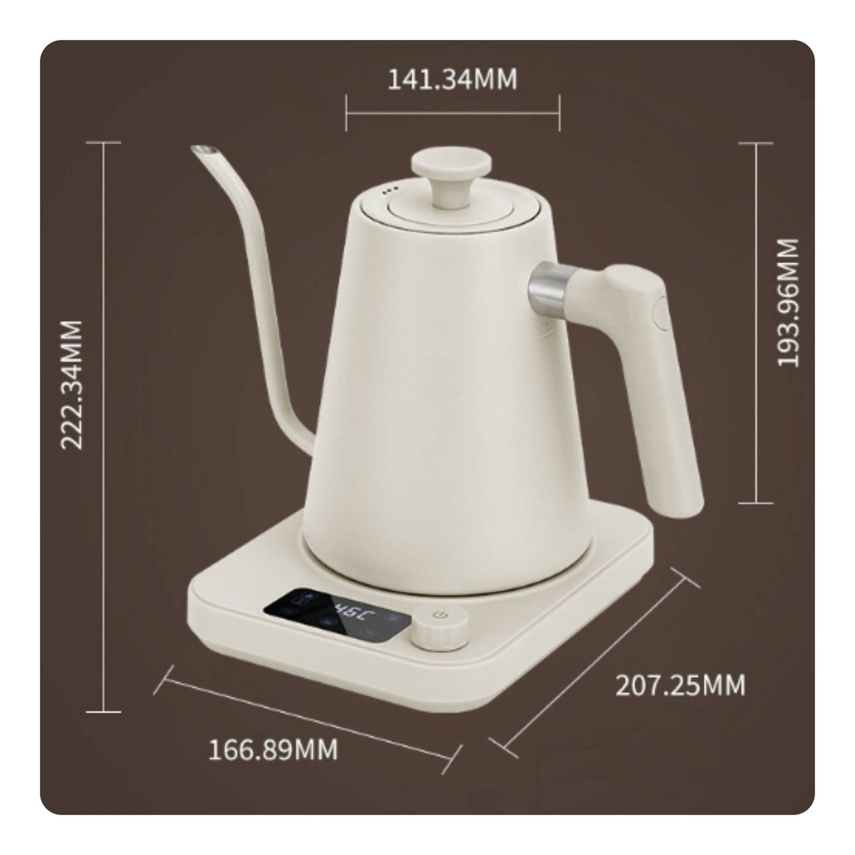 Electric Gooseneck Kettle 304 Stainless Steel Smart Electric Kettle for Baristas