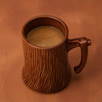 Tree Stump Mug Wide Opening Drinkware Large Capacity