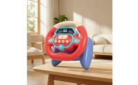 Lights and Sounds Steering Wheel Toy with Music Light-up Toy Steering Wheel with Buttons Colorful Interactive Dashboard Simulated for Babies, Toddlers, Kids, Travel