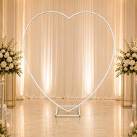 Heart-Shaped Arch Frame Rectangular Base Event Decor Romantic for Balloon Arches