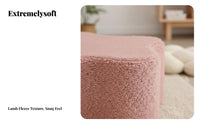 CumulusShaped Pouf Minimalist Design Low Stool Soft Texture for Playroom, Parents