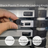 Black Telescoping Ladder Button Lock Universal Switch