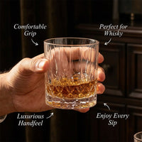 Hand-Carved Crystal Whiskey Glass, K9 Prosperity Cup