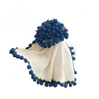 Floral Bouquet Blanket Romantic Gift Convertible Bouquet Throw 2-in-1 Design Knitted Rose Throw for Women, Valentine's Day, Living Room
