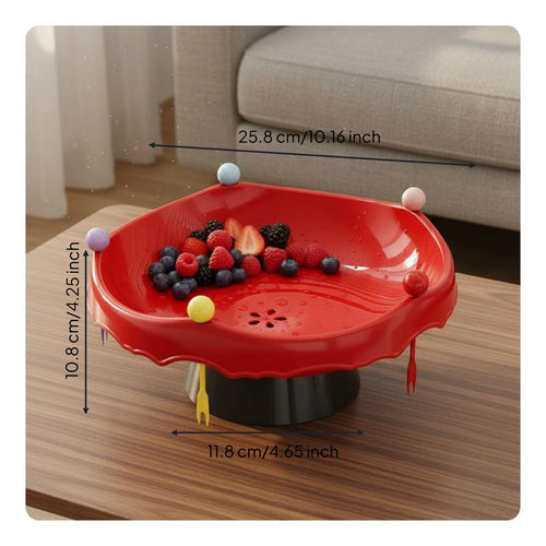 Draining Snack Platter Food Grade Plastic Candy and Nut Serving Tray for Party