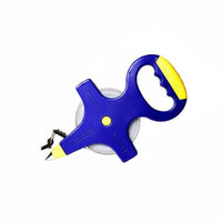 Hand Crank Measuring Reel Ground Anchor Opening Reel Tape Measure Casing for Construction Workers, Surveyors