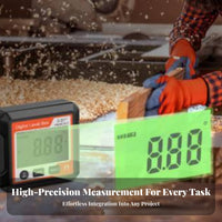 Portable Size Attractive Inclinometer Data Hold Function Mini Digital Protractor High Precision for Builders, Craftsmen, Woodworking