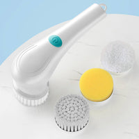 USB Rechargeable Scrub Brush Single-Button Electric Rotate Scrubber Charging