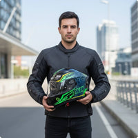 DOT Approved Full-Coverage Headgear | Aerodynamic with Visor, for Street Riding