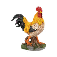Cockerel Figurine Farmhouse Farm Animal Figurine Charming for Patio, Collectors