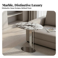 Oval Pedestal Table Italian design Home Furnishing Sturdy Construction
