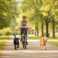 Adjustable Dog Towing Connector Telescoping Bike Dog Leash Mount Handsunrestricted Long-Lasting for Cyclists, Outdoor Rides