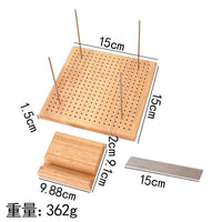 家用木制钩针编织板多规格创意手工DIY毛线编织板编织挡垫洞洞板