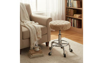Round Stool Cover Thickened Stool Seat Cover Soft & Comfortable Elastic Round Seat Protector for Salon, Restaurant, Hotel