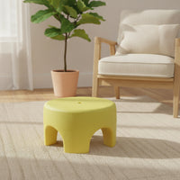 Textured Expanded Polypropylene Foam Stool Lightweight Stool with Finger Hole Compact Furniture Low-Height for Bathroom