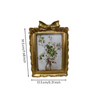 Bow Picture Frame with Bow Detail Classic for Shelf, Side Table