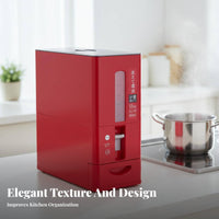 Moisture-Proof Japanese Design Rice Bin Airtight Seal Automatic Rice Dispenser Single-Press Dispensing