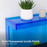 2-Tier C-Shaped End Table Modern aesthetic Household Furniture adaptable Use