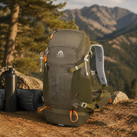 Large 32L Nylon Hiking Rucksack Lightweight Waterproof Outdoor Sports Backpack
