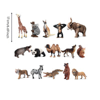 Wild Creature Figurines ABS Plastic Realistic Elephant Figure Hand-Painted